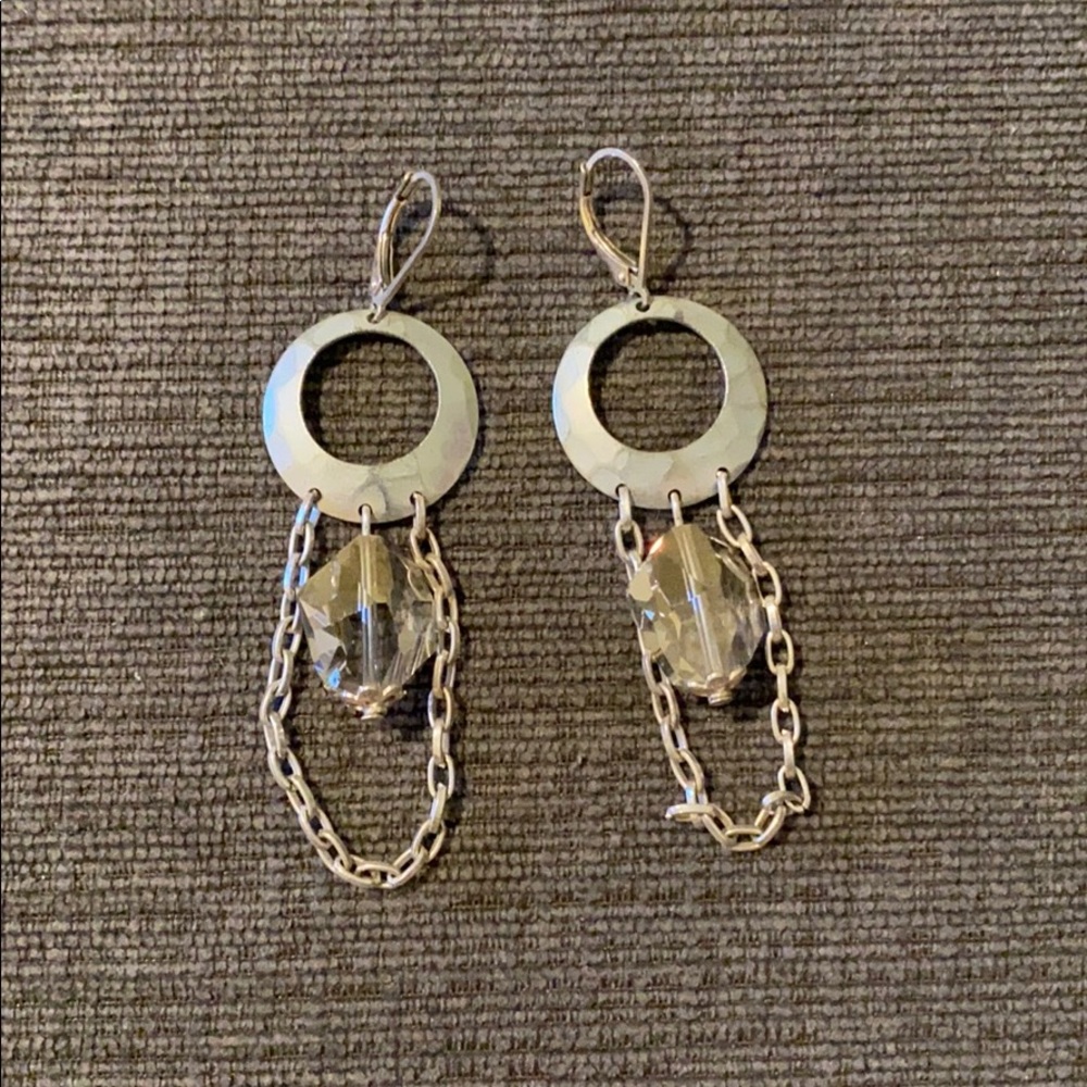Silver and Crystal earring